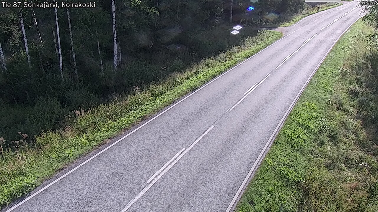Weather Camera Image Väg 87 Sonkajärvi, Koirakosk, Sonkajärvi, Pohjois-Savo