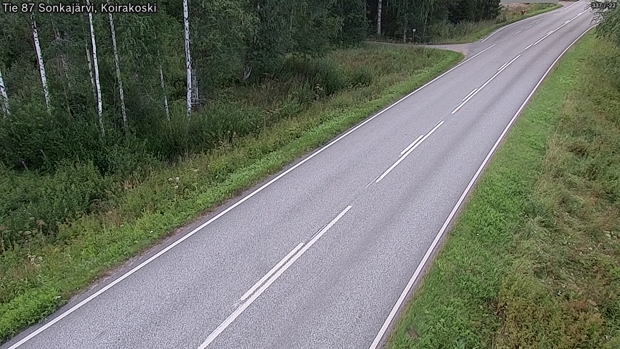 Weather Camera Image Road 87 Sonkajärvi, Koirakoski, Sonkajärvi, Pohjois-Savo