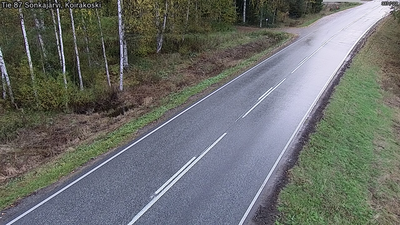 Weather Camera Image Väg 87 Sonkajärvi, Koirakosk, Sonkajärvi, Pohjois-Savo