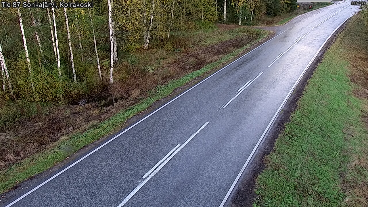 Weather Camera Image Väg 87 Sonkajärvi, Koirakosk, Sonkajärvi, Pohjois-Savo