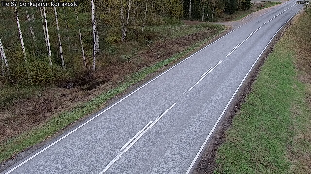 Weather Camera Image Road 87 Sonkajärvi, Koirakoski, Sonkajärvi, Pohjois-Savo