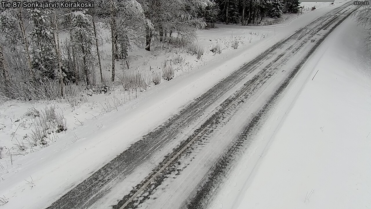 Weather Camera Image Road 87 Sonkajärvi, Koirakoski, Sonkajärvi, Pohjois-Savo