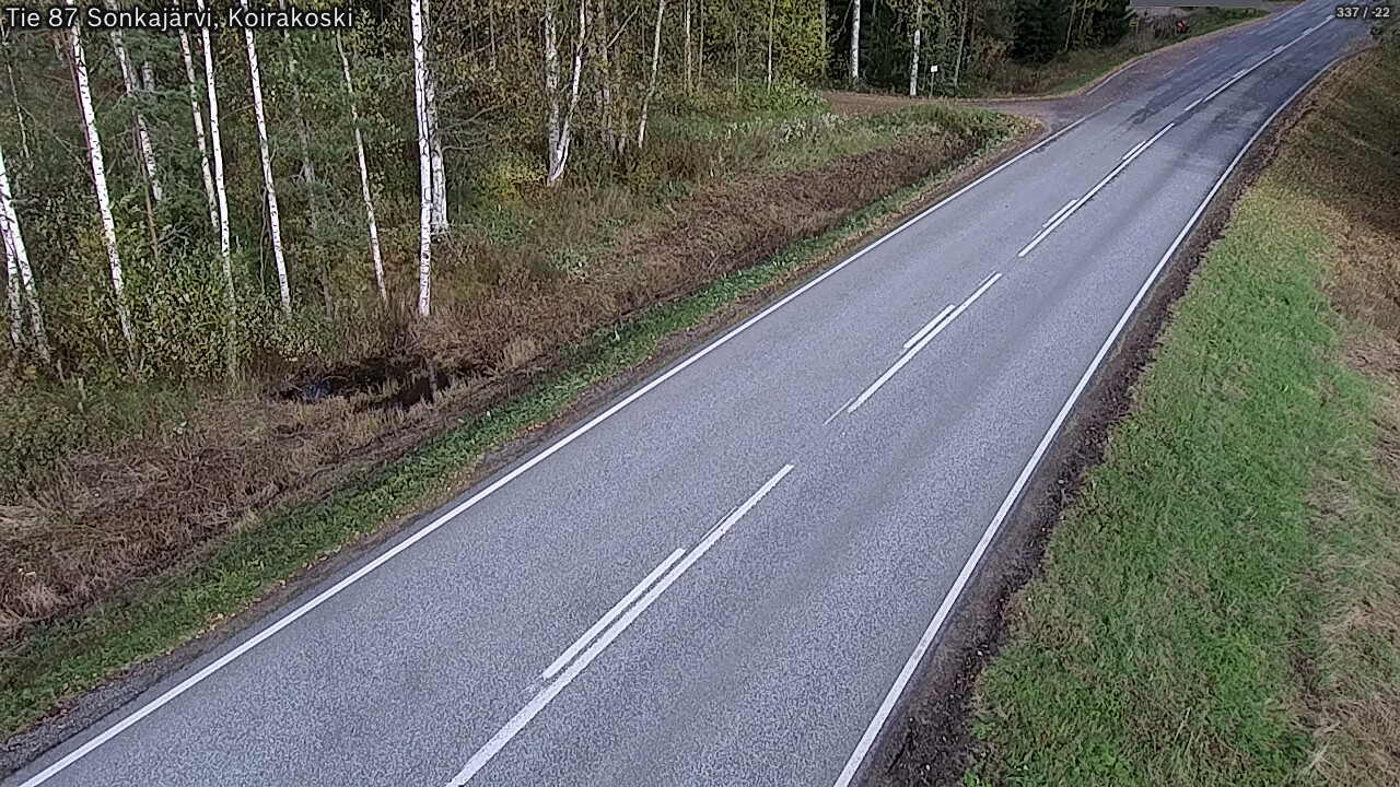Weather Camera Image Road 87 Sonkajärvi, Koirakoski, Sonkajärvi, Pohjois-Savo