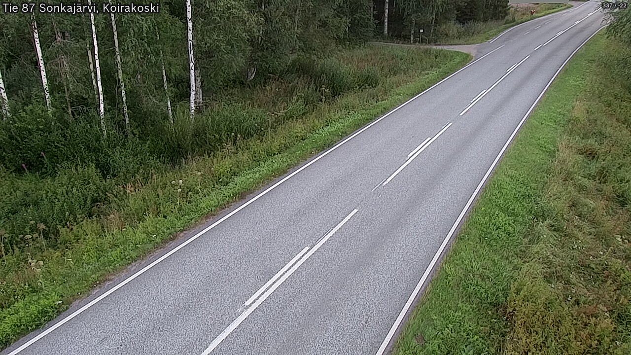 Weather Camera Image Road 87 Sonkajärvi, Koirakoski, Sonkajärvi, Pohjois-Savo