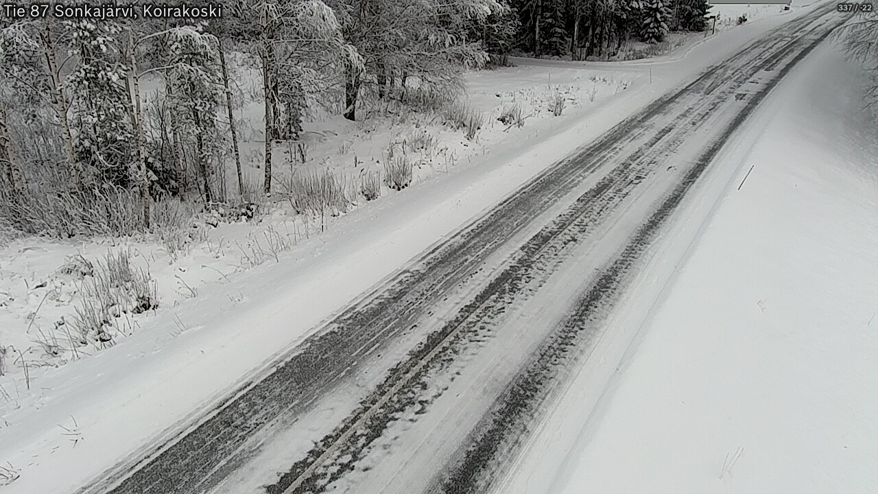 Weather Camera Image Road 87 Sonkajärvi, Koirakoski, Sonkajärvi, Pohjois-Savo