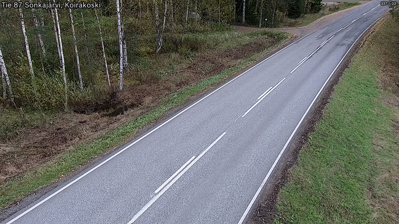 Weather Camera Image Road 87 Sonkajärvi, Koirakoski, Sonkajärvi, Pohjois-Savo