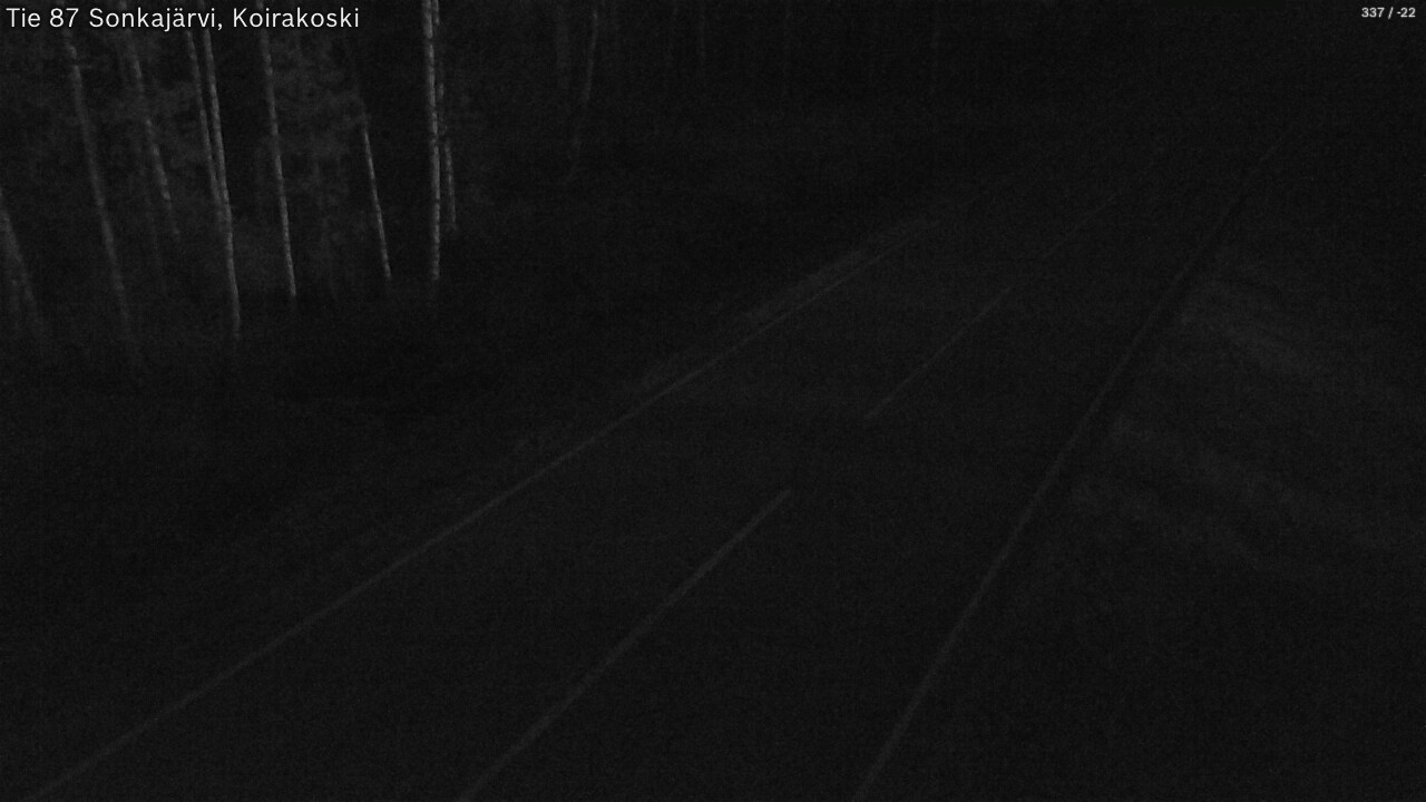 Weather Camera Image Road 87 Sonkajärvi, Koirakoski, Sonkajärvi, Pohjois-Savo