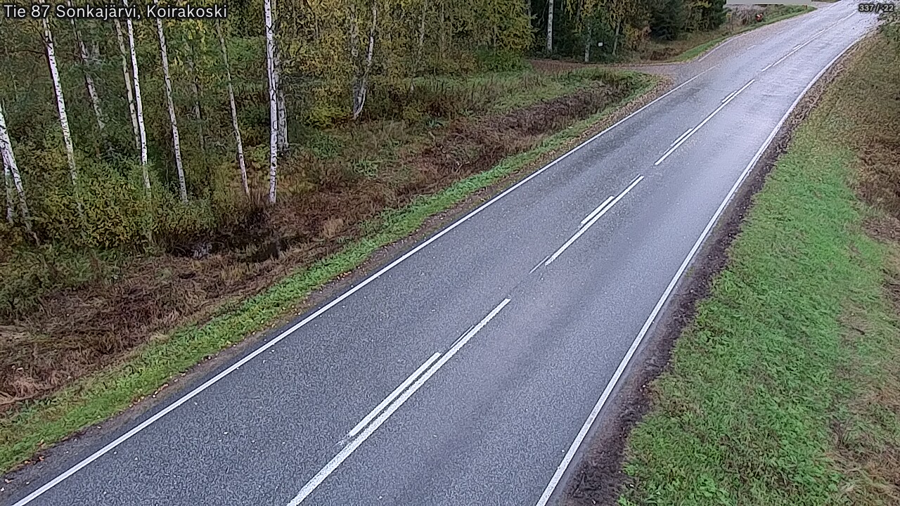 Weather Camera Image Väg 87 Sonkajärvi, Koirakosk, Sonkajärvi, Pohjois-Savo