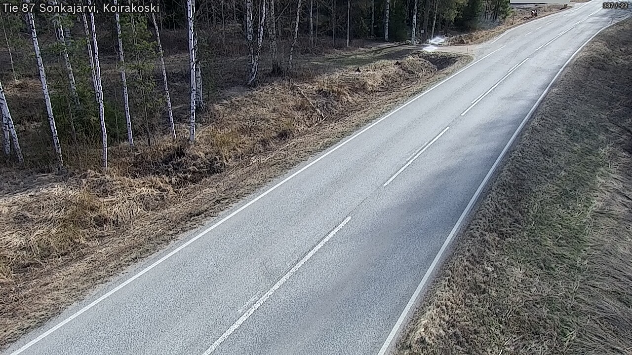 Weather Camera Image Road 87 Sonkajärvi, Koirakoski, Sonkajärvi, Pohjois-Savo