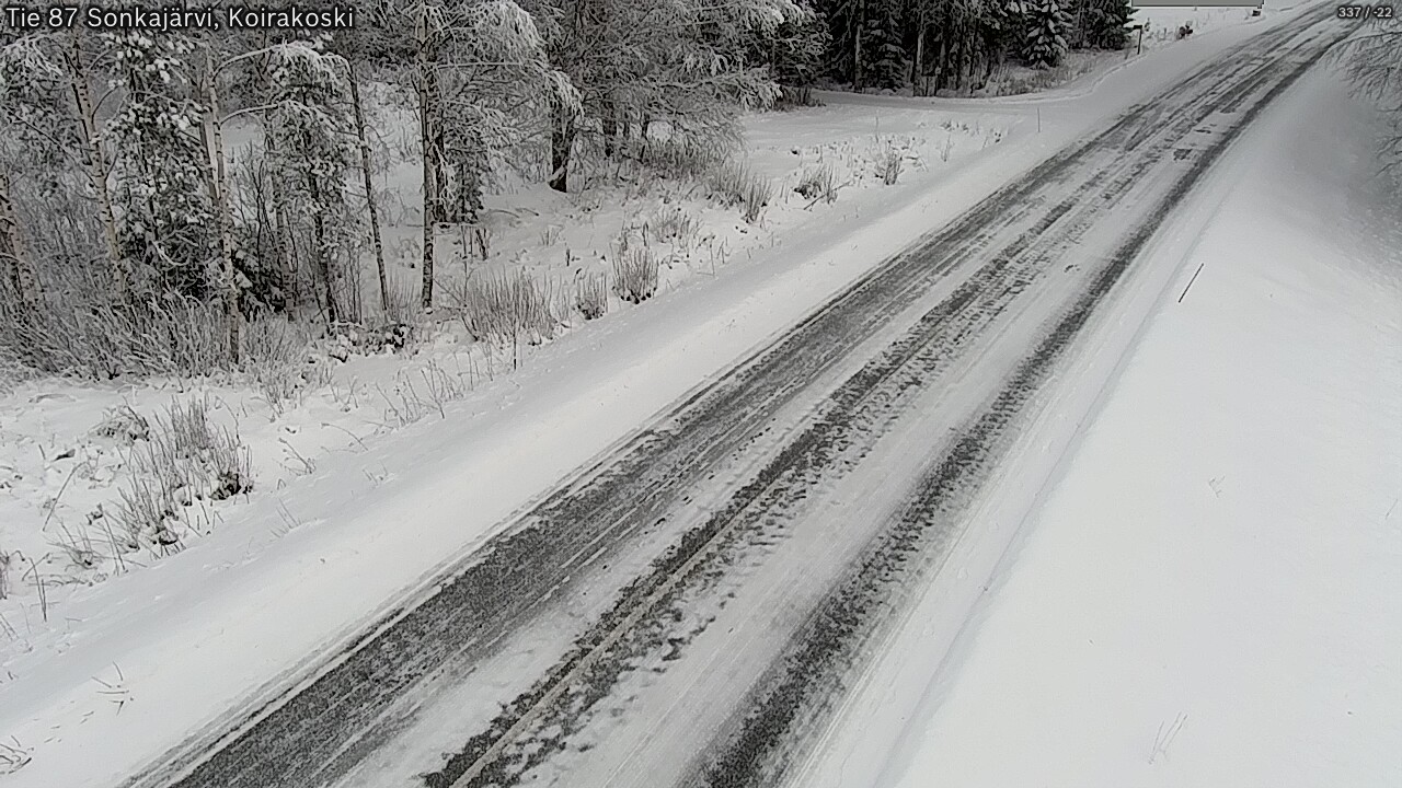 Weather Camera Image Road 87 Sonkajärvi, Koirakoski, Sonkajärvi, Pohjois-Savo