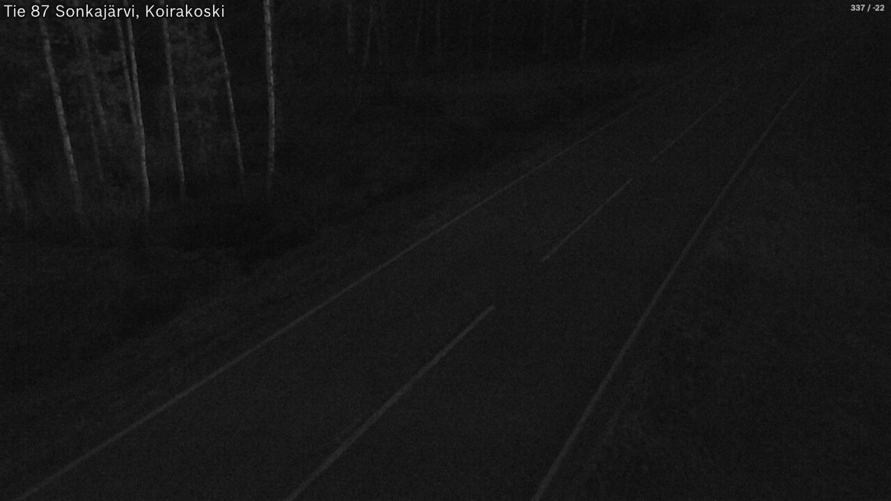 Weather Camera Image Road 87 Sonkajärvi, Koirakoski, Sonkajärvi, Pohjois-Savo