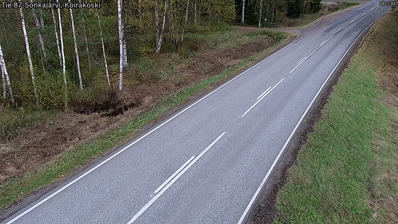 Weather Camera Image Road 87 Sonkajärvi, Koirakoski, Sonkajärvi, Pohjois-Savo