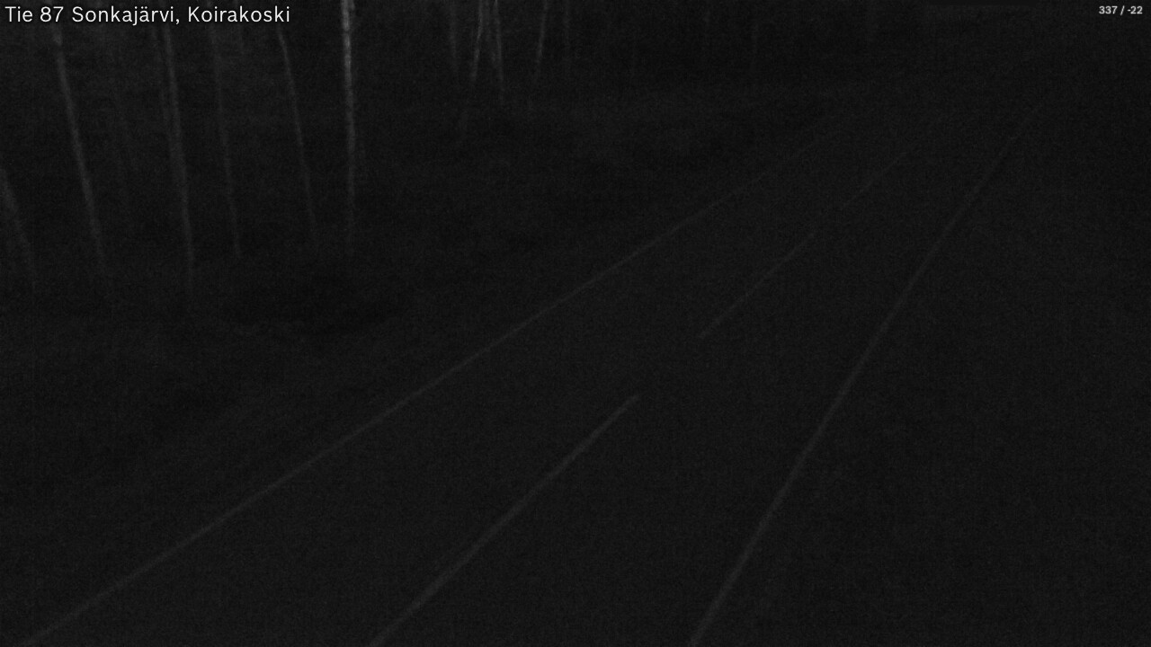 Weather Camera Image Road 87 Sonkajärvi, Koirakoski, Sonkajärvi, Pohjois-Savo
