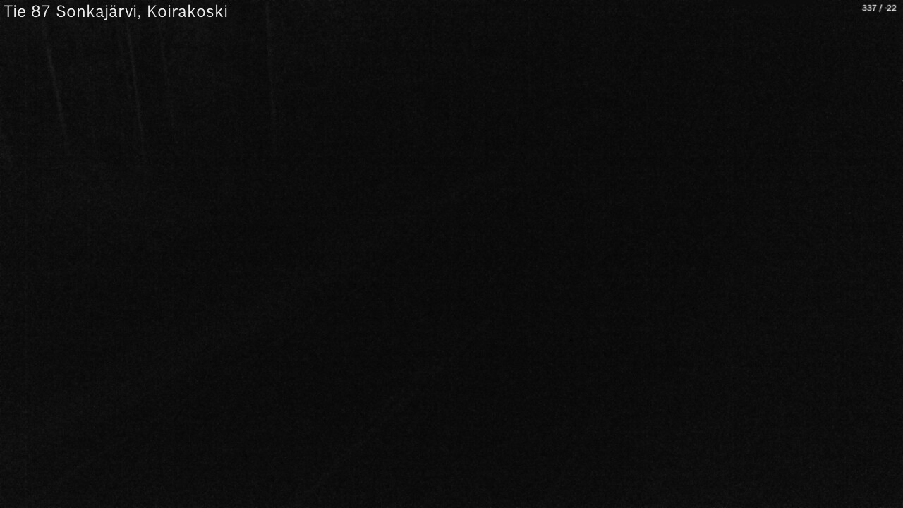 Weather Camera Image Väg 87 Sonkajärvi, Koirakosk, Sonkajärvi, Pohjois-Savo