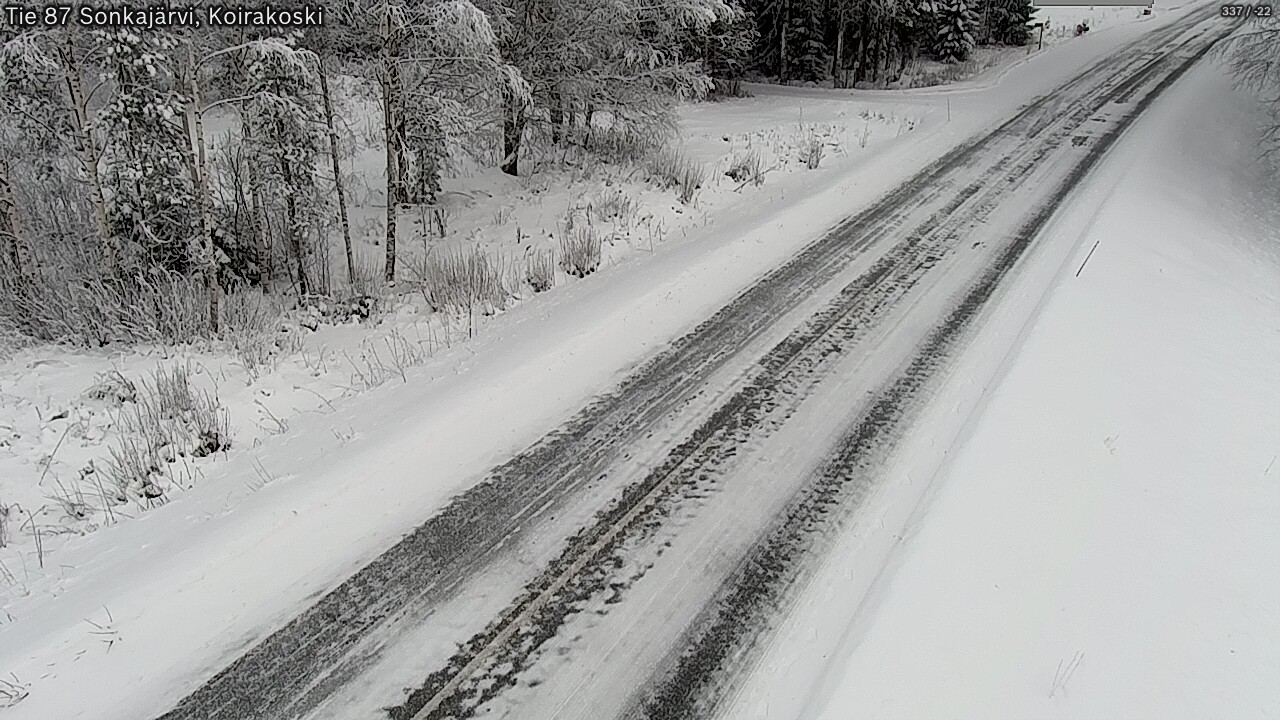 Weather Camera Image Road 87 Sonkajärvi, Koirakoski, Sonkajärvi, Pohjois-Savo