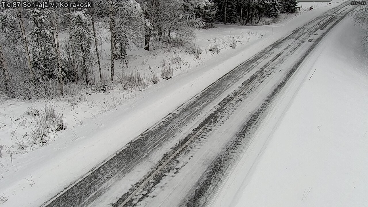 Weather Camera Image Road 87 Sonkajärvi, Koirakoski, Sonkajärvi, Pohjois-Savo