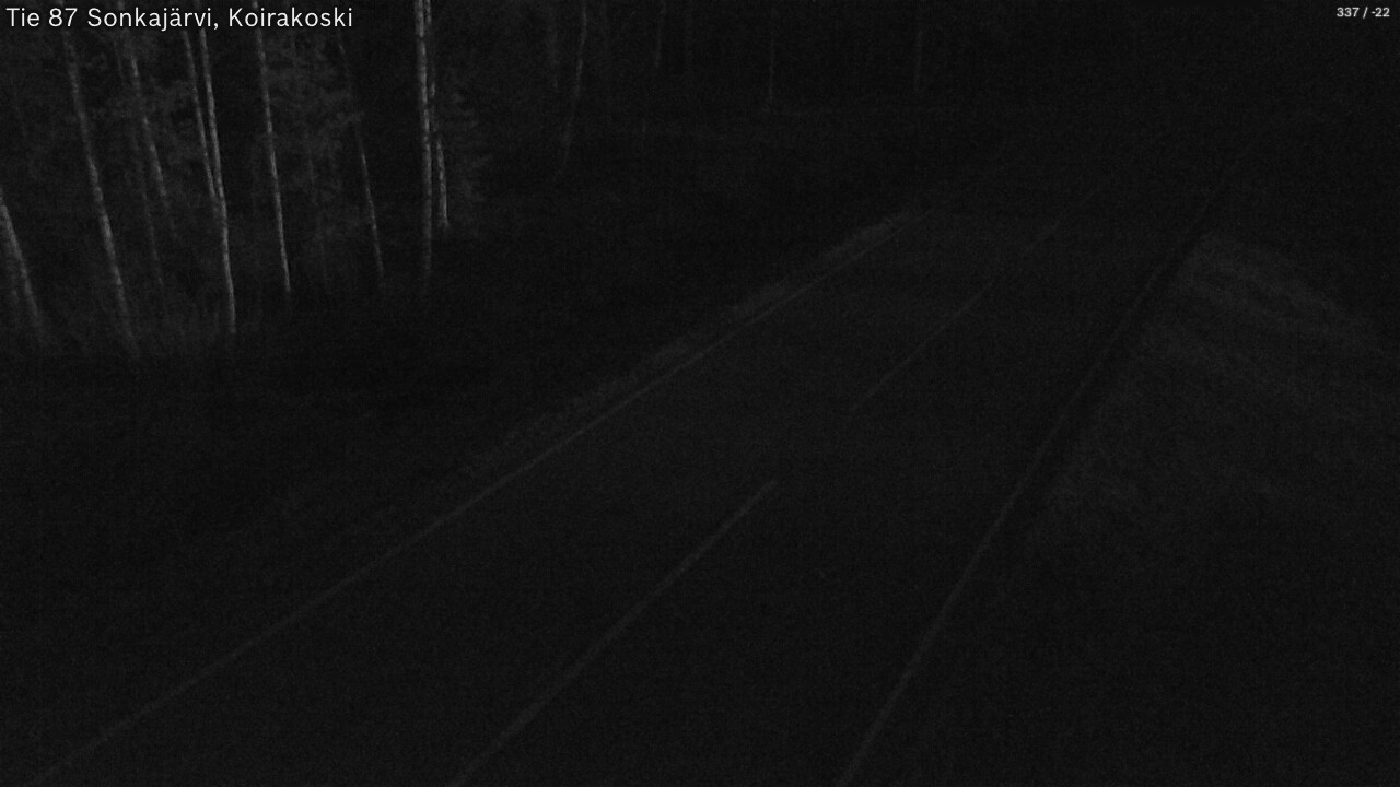 Weather Camera Image Road 87 Sonkajärvi, Koirakoski, Sonkajärvi, Pohjois-Savo