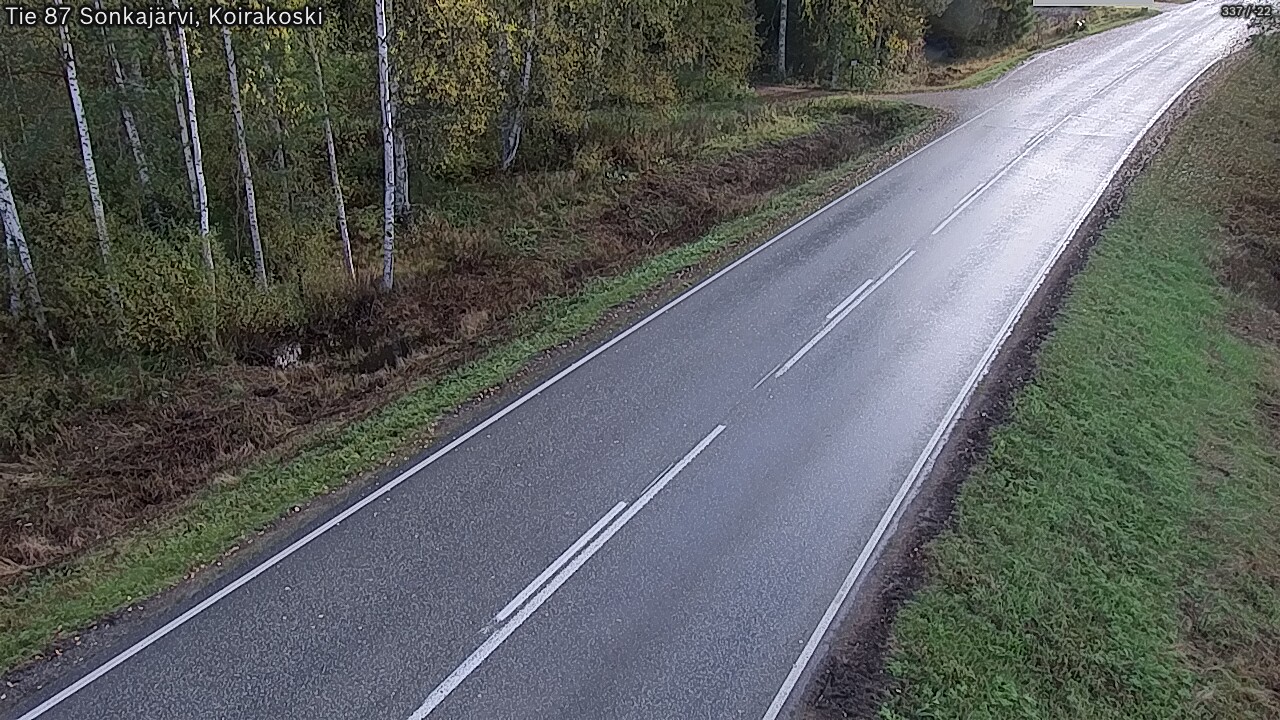 Weather Camera Image Väg 87 Sonkajärvi, Koirakosk, Sonkajärvi, Pohjois-Savo