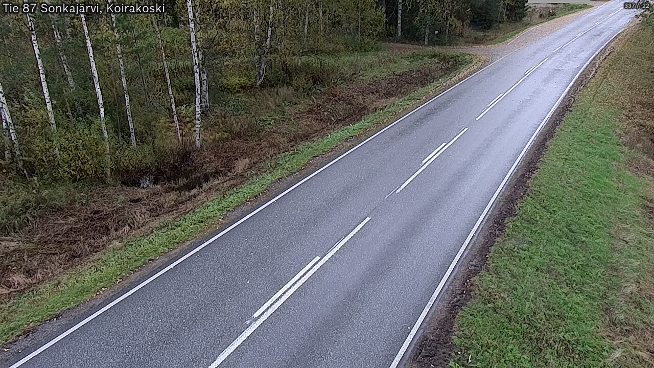 Weather Camera Image Väg 87 Sonkajärvi, Koirakosk, Sonkajärvi, Pohjois-Savo