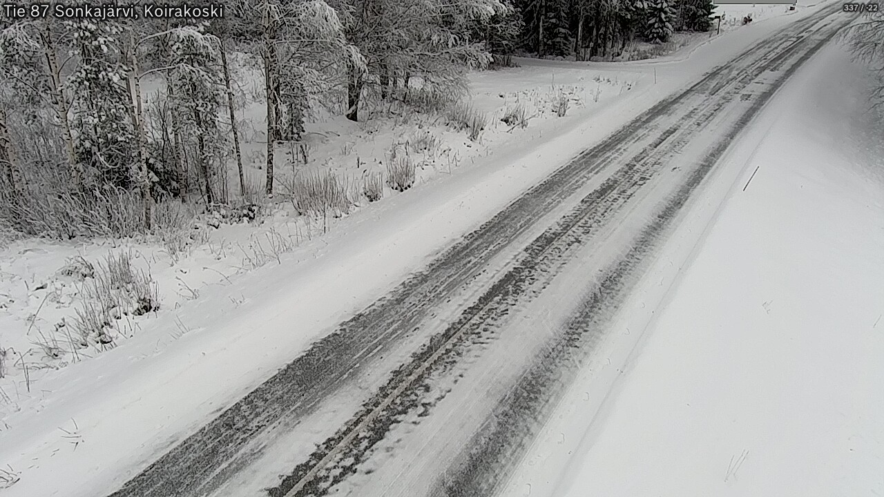 Weather Camera Image Road 87 Sonkajärvi, Koirakoski, Sonkajärvi, Pohjois-Savo