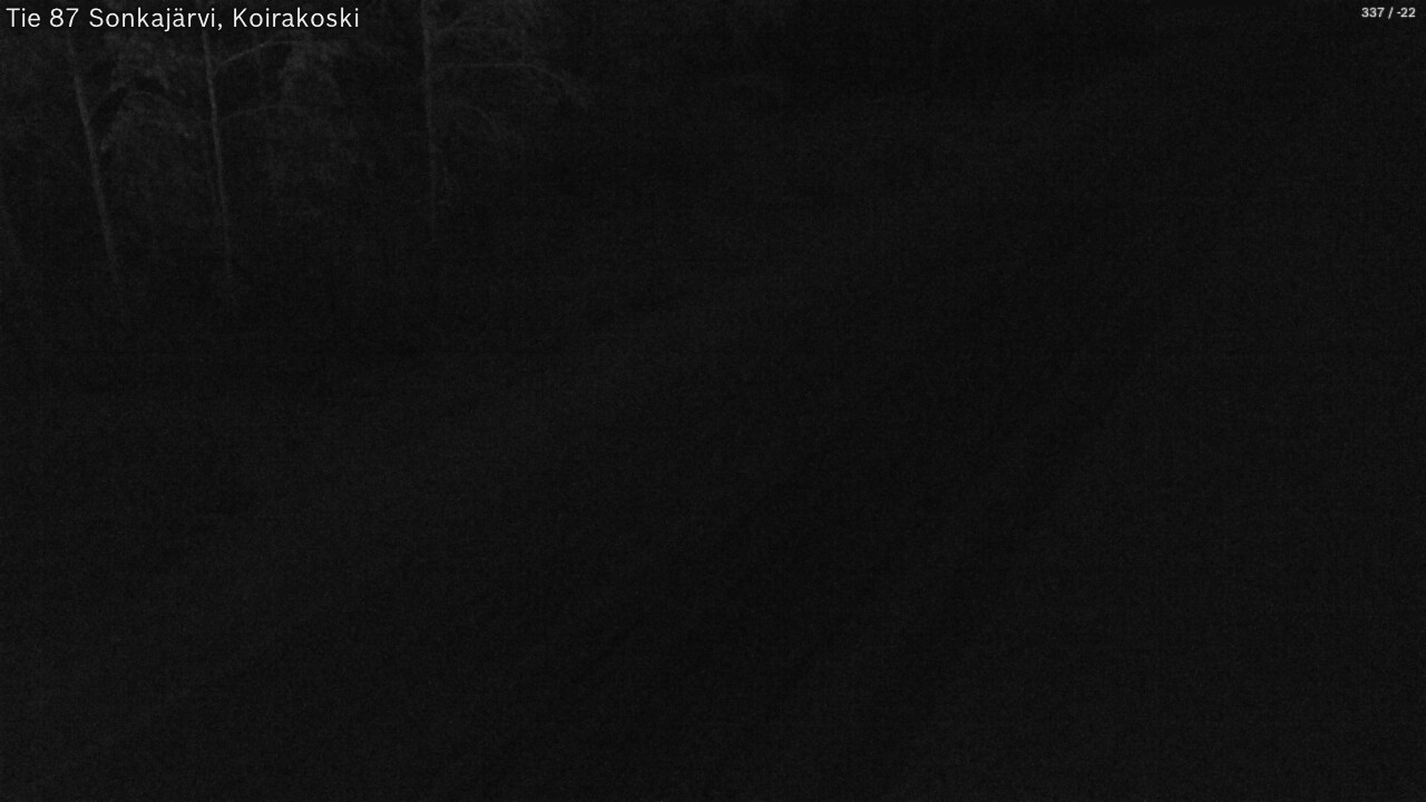 Weather Camera Image Väg 87 Sonkajärvi, Koirakosk, Sonkajärvi, Pohjois-Savo