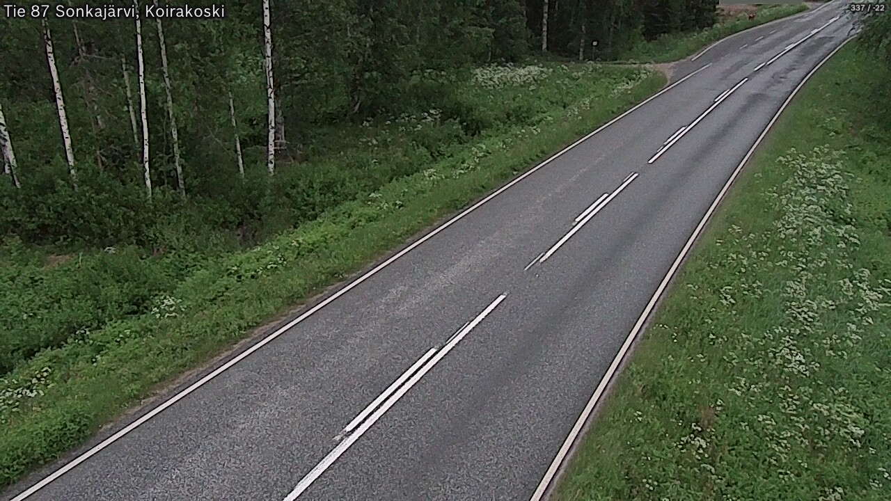 Weather Camera Image Road 87 Sonkajärvi, Koirakoski, Sonkajärvi, Pohjois-Savo