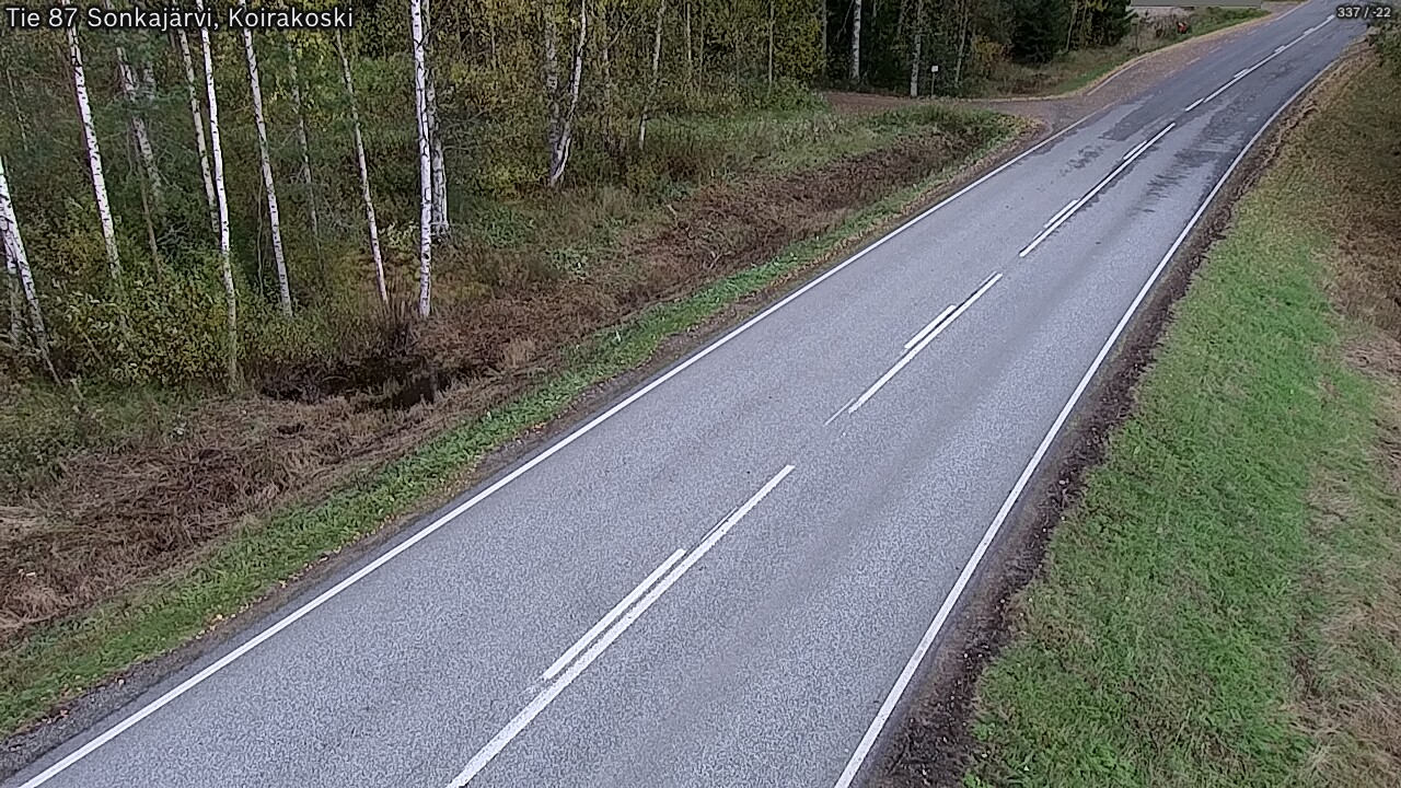 Weather Camera Image Road 87 Sonkajärvi, Koirakoski, Sonkajärvi, Pohjois-Savo