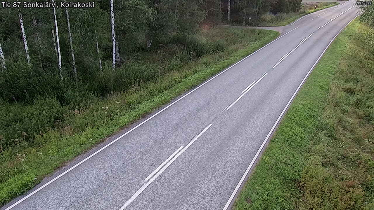 Weather Camera Image Road 87 Sonkajärvi, Koirakoski, Sonkajärvi, Pohjois-Savo