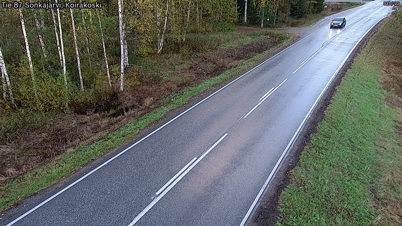 Weather Camera Image Väg 87 Sonkajärvi, Koirakosk, Sonkajärvi, Pohjois-Savo