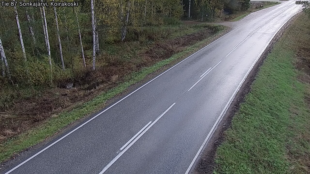 Weather Camera Image Väg 87 Sonkajärvi, Koirakosk, Sonkajärvi, Pohjois-Savo