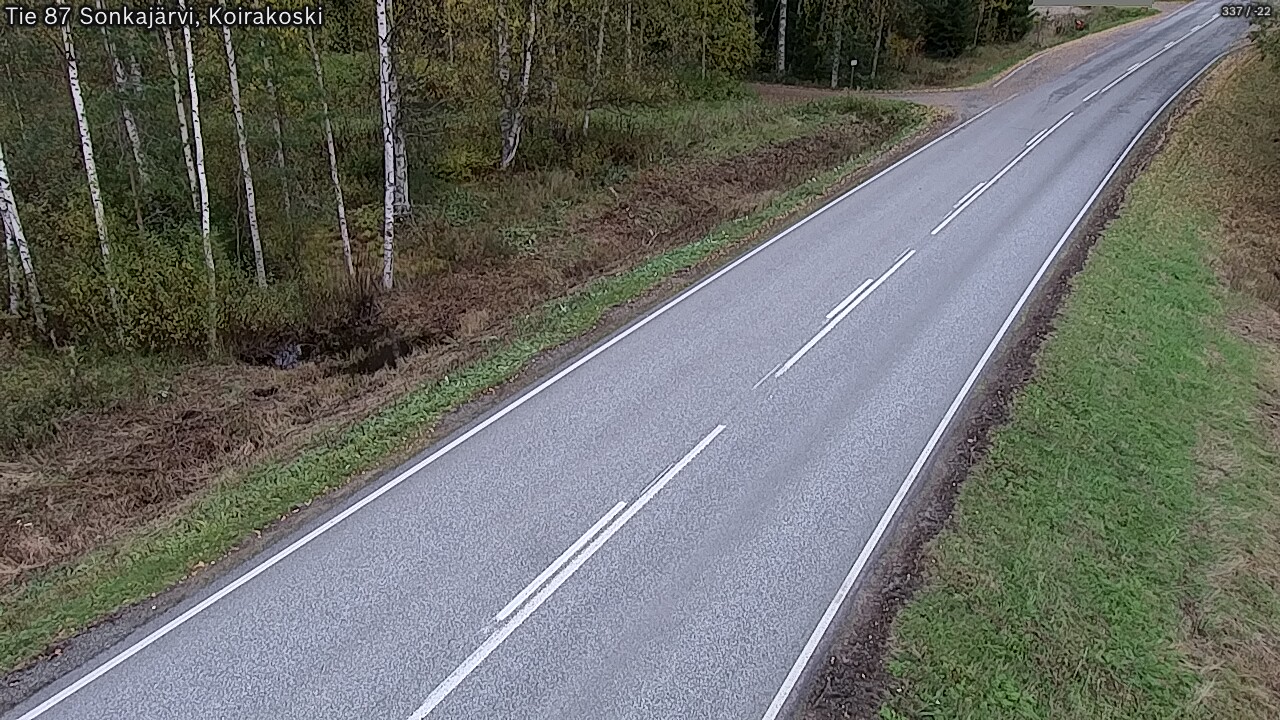 Weather Camera Image Road 87 Sonkajärvi, Koirakoski, Sonkajärvi, Pohjois-Savo