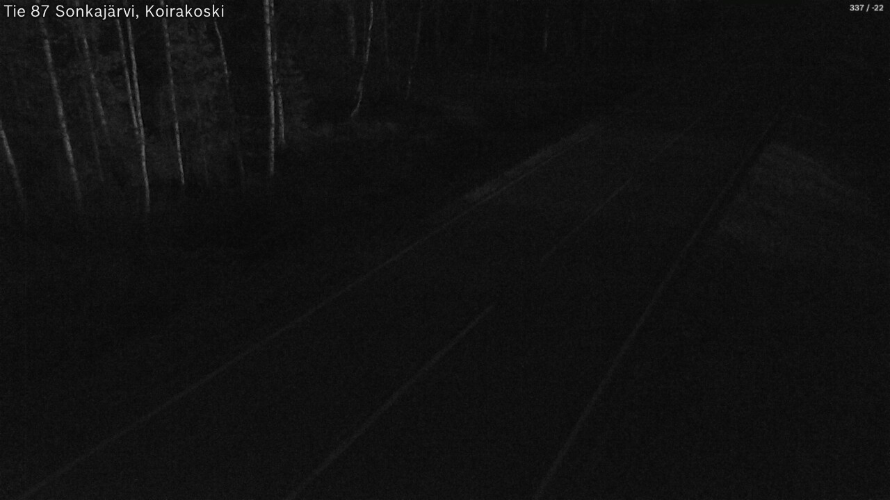 Weather Camera Image Road 87 Sonkajärvi, Koirakoski, Sonkajärvi, Pohjois-Savo