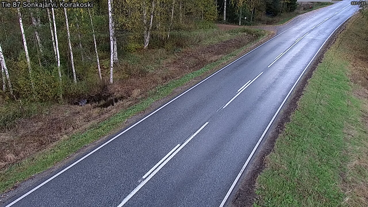 Weather Camera Image Väg 87 Sonkajärvi, Koirakosk, Sonkajärvi, Pohjois-Savo