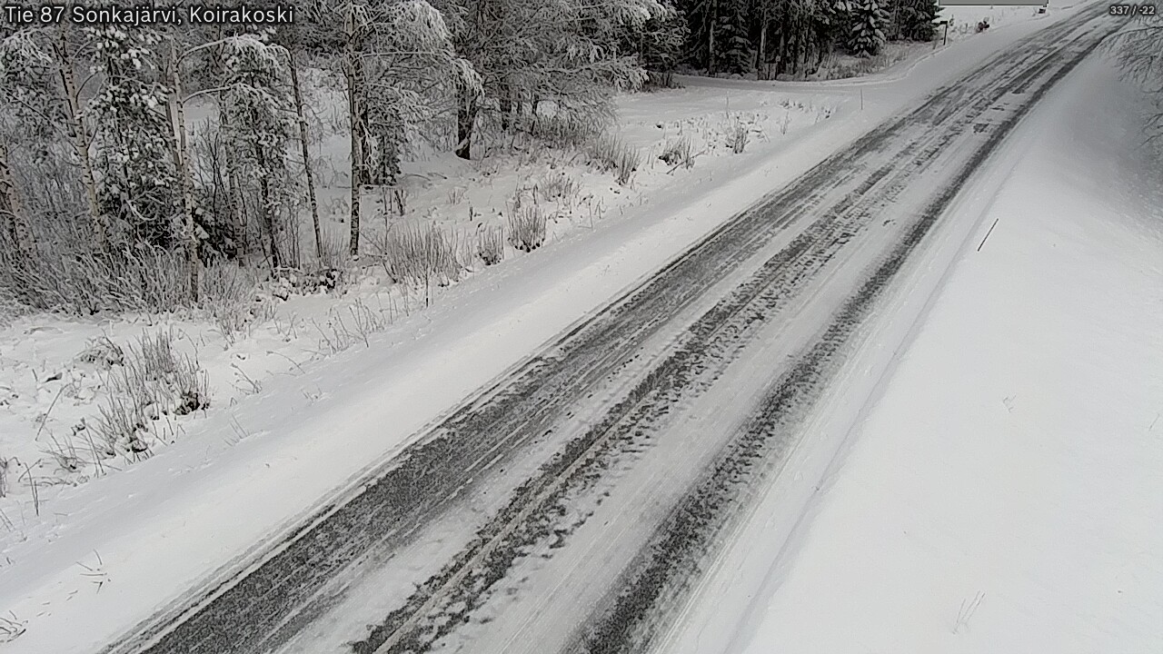 Weather Camera Image Road 87 Sonkajärvi, Koirakoski, Sonkajärvi, Pohjois-Savo