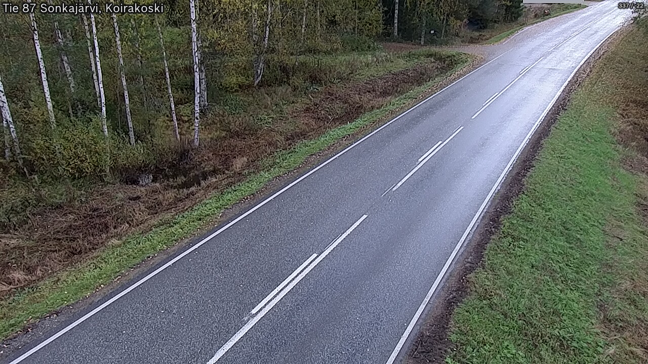 Weather Camera Image Väg 87 Sonkajärvi, Koirakosk, Sonkajärvi, Pohjois-Savo