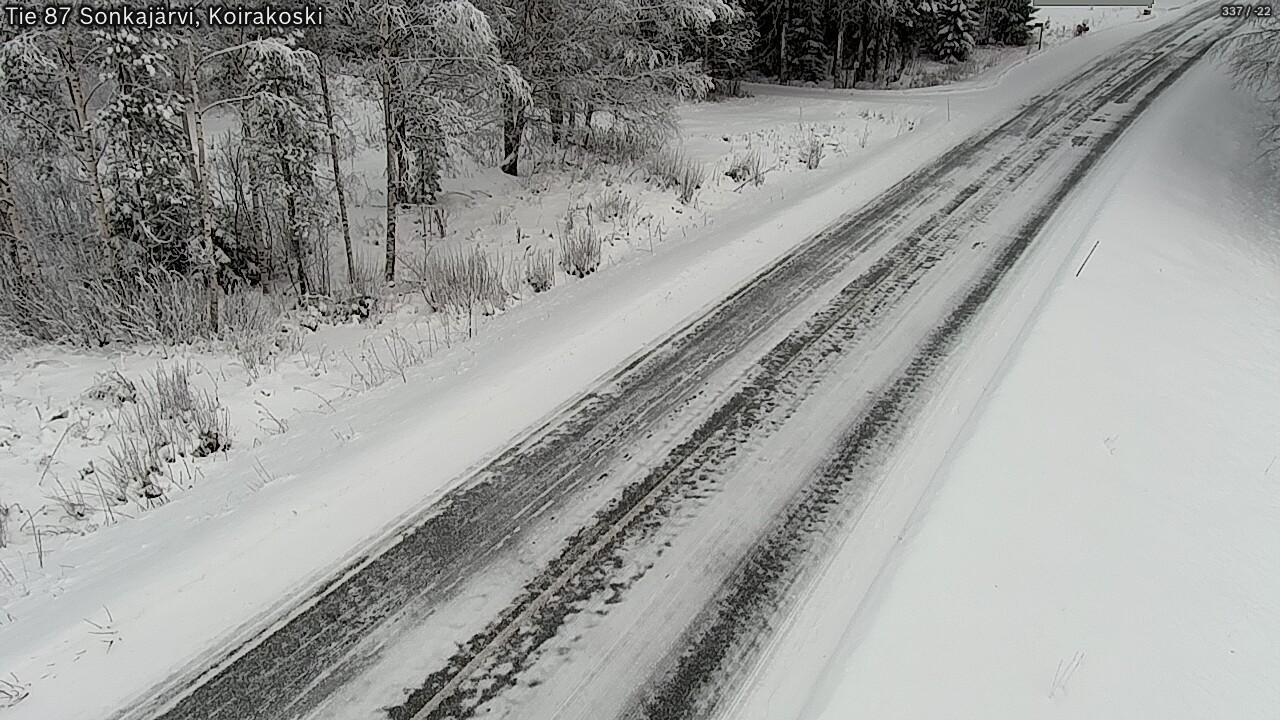 Weather Camera Image Road 87 Sonkajärvi, Koirakoski, Sonkajärvi, Pohjois-Savo