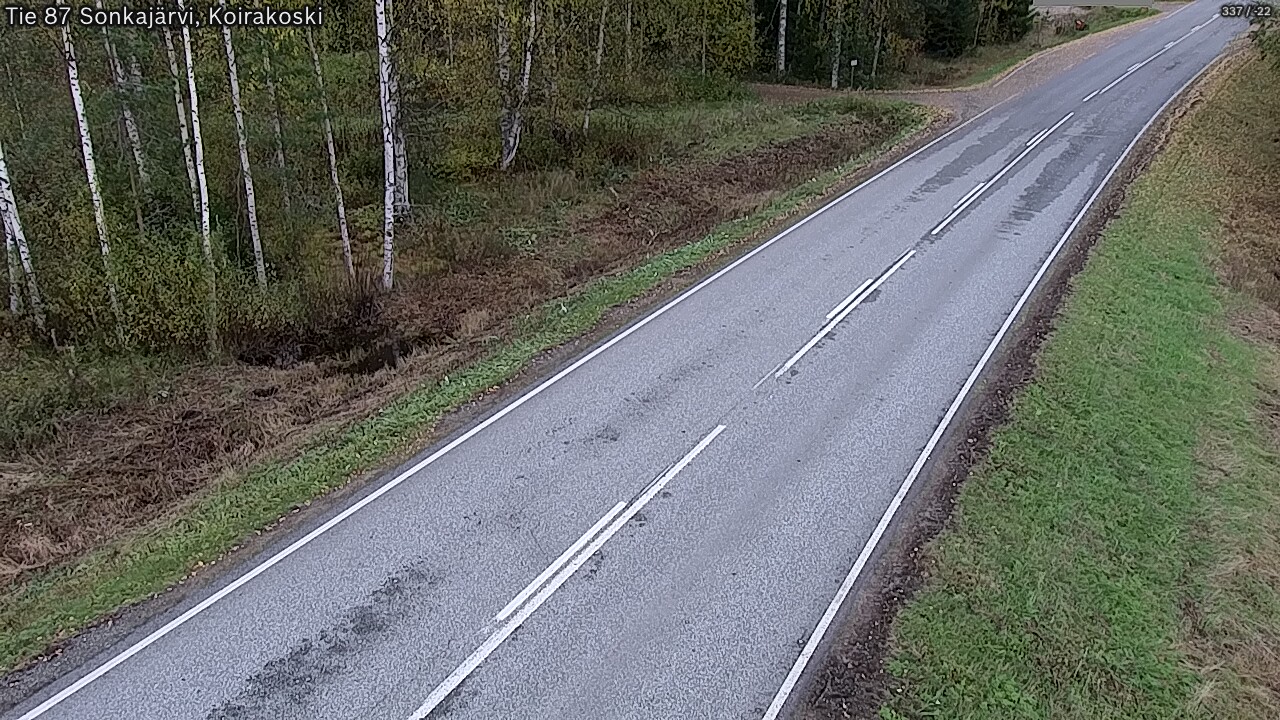 Weather Camera Image Road 87 Sonkajärvi, Koirakoski, Sonkajärvi, Pohjois-Savo