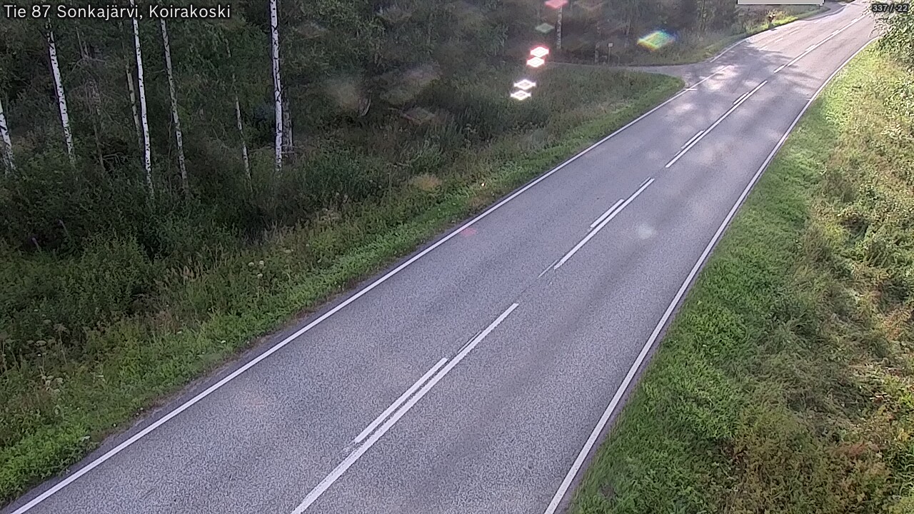 Weather Camera Image Road 87 Sonkajärvi, Koirakoski, Sonkajärvi, Pohjois-Savo