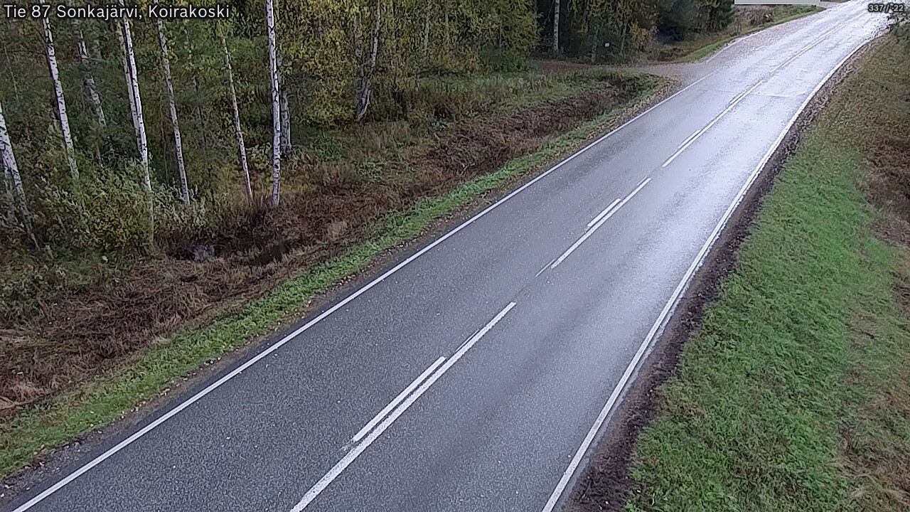 Weather Camera Image Väg 87 Sonkajärvi, Koirakosk, Sonkajärvi, Pohjois-Savo