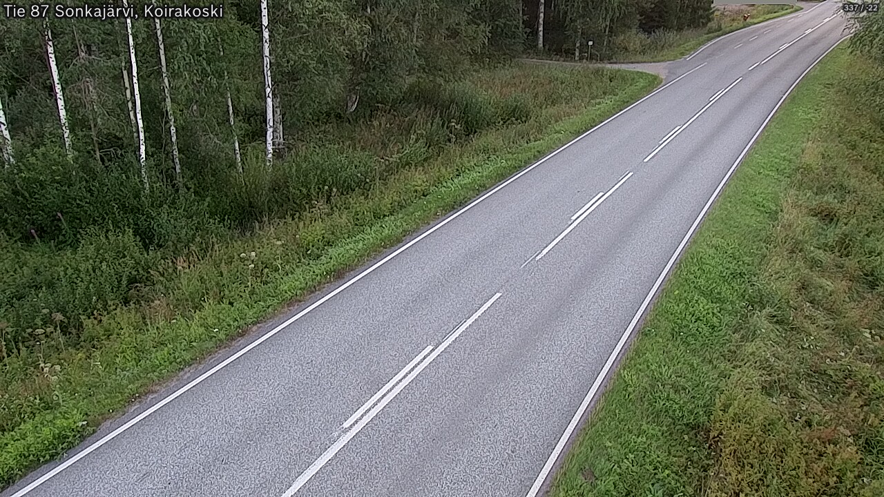 Weather Camera Image Road 87 Sonkajärvi, Koirakoski, Sonkajärvi, Pohjois-Savo