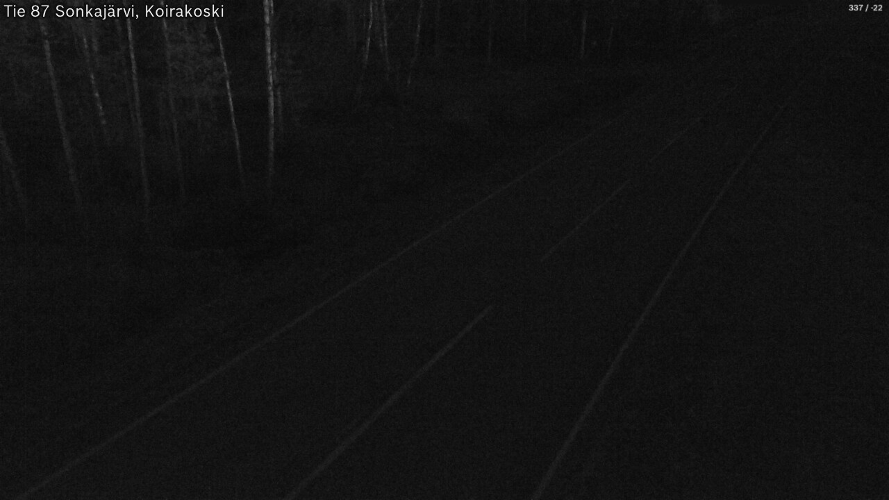 Weather Camera Image Road 87 Sonkajärvi, Koirakoski, Sonkajärvi, Pohjois-Savo