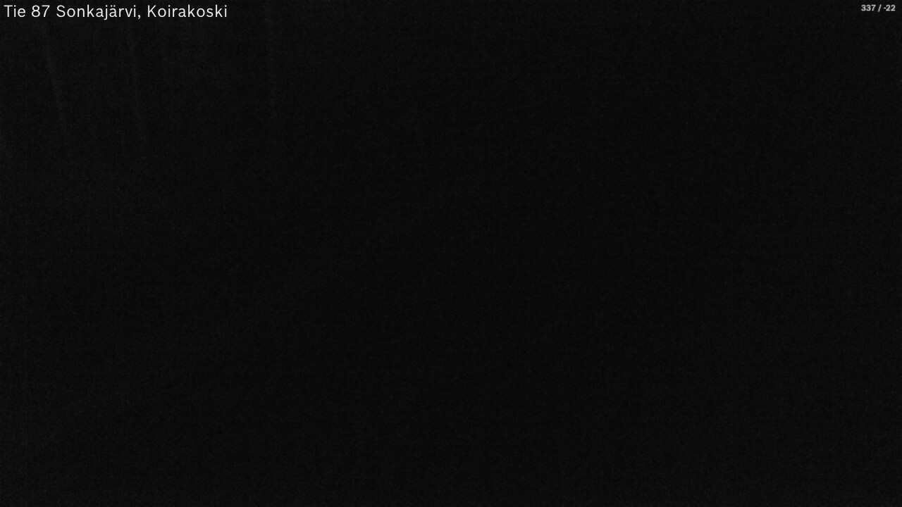 Weather Camera Image Väg 87 Sonkajärvi, Koirakosk, Sonkajärvi, Pohjois-Savo