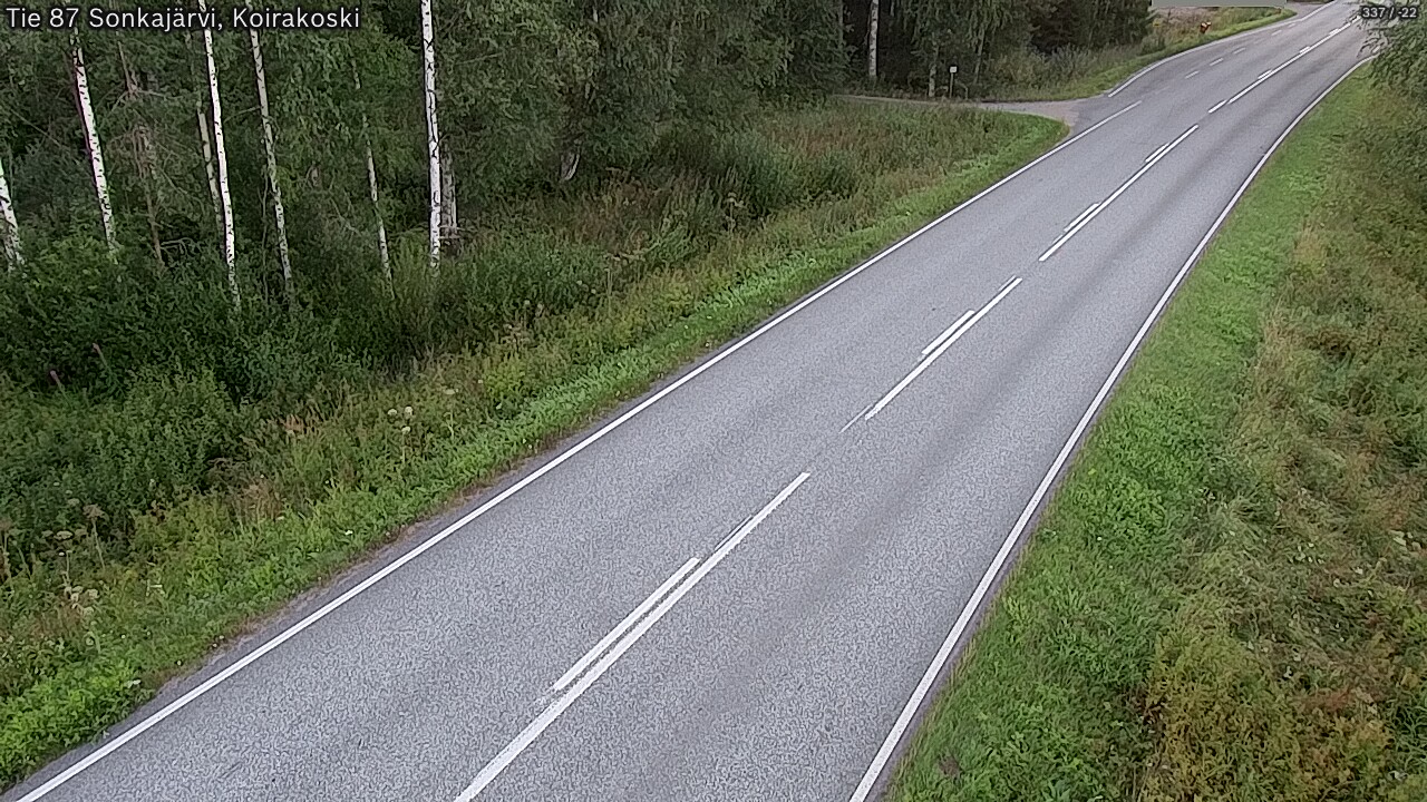 Weather Camera Image Road 87 Sonkajärvi, Koirakoski, Sonkajärvi, Pohjois-Savo