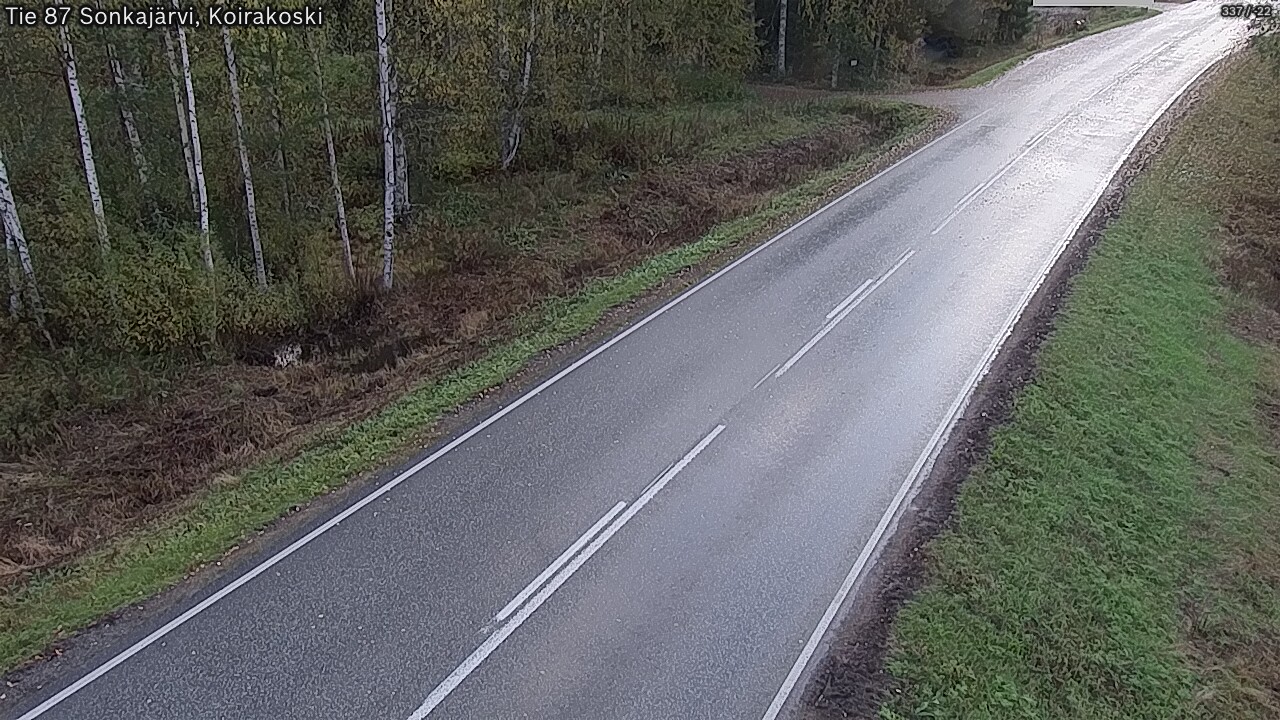 Weather Camera Image Väg 87 Sonkajärvi, Koirakosk, Sonkajärvi, Pohjois-Savo