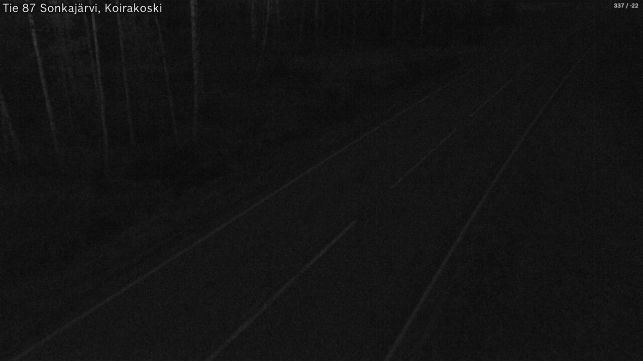 Weather Camera Image Road 87 Sonkajärvi, Koirakoski, Sonkajärvi, Pohjois-Savo