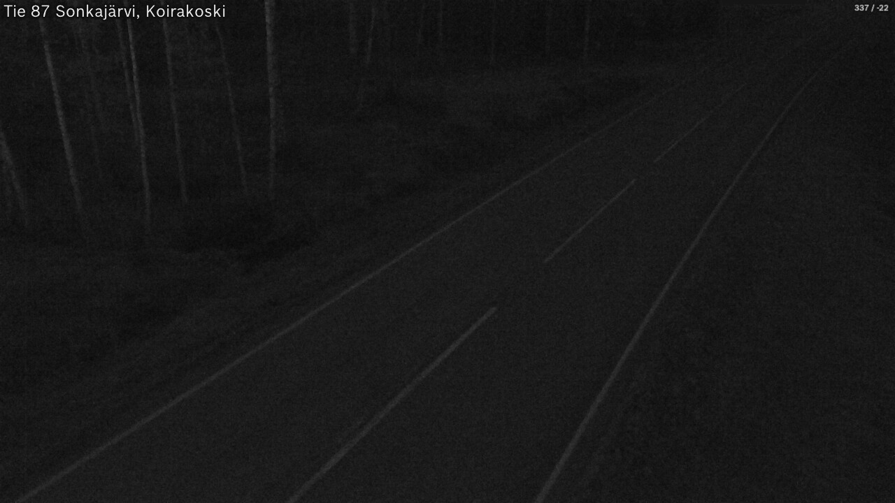 Weather Camera Image Road 87 Sonkajärvi, Koirakoski, Sonkajärvi, Pohjois-Savo