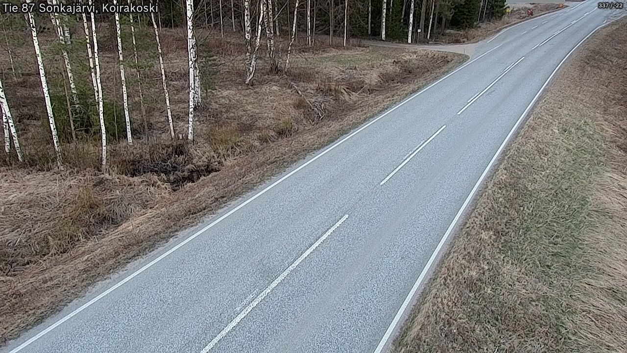 Weather Camera Image Road 87 Sonkajärvi, Koirakoski, Sonkajärvi, Pohjois-Savo