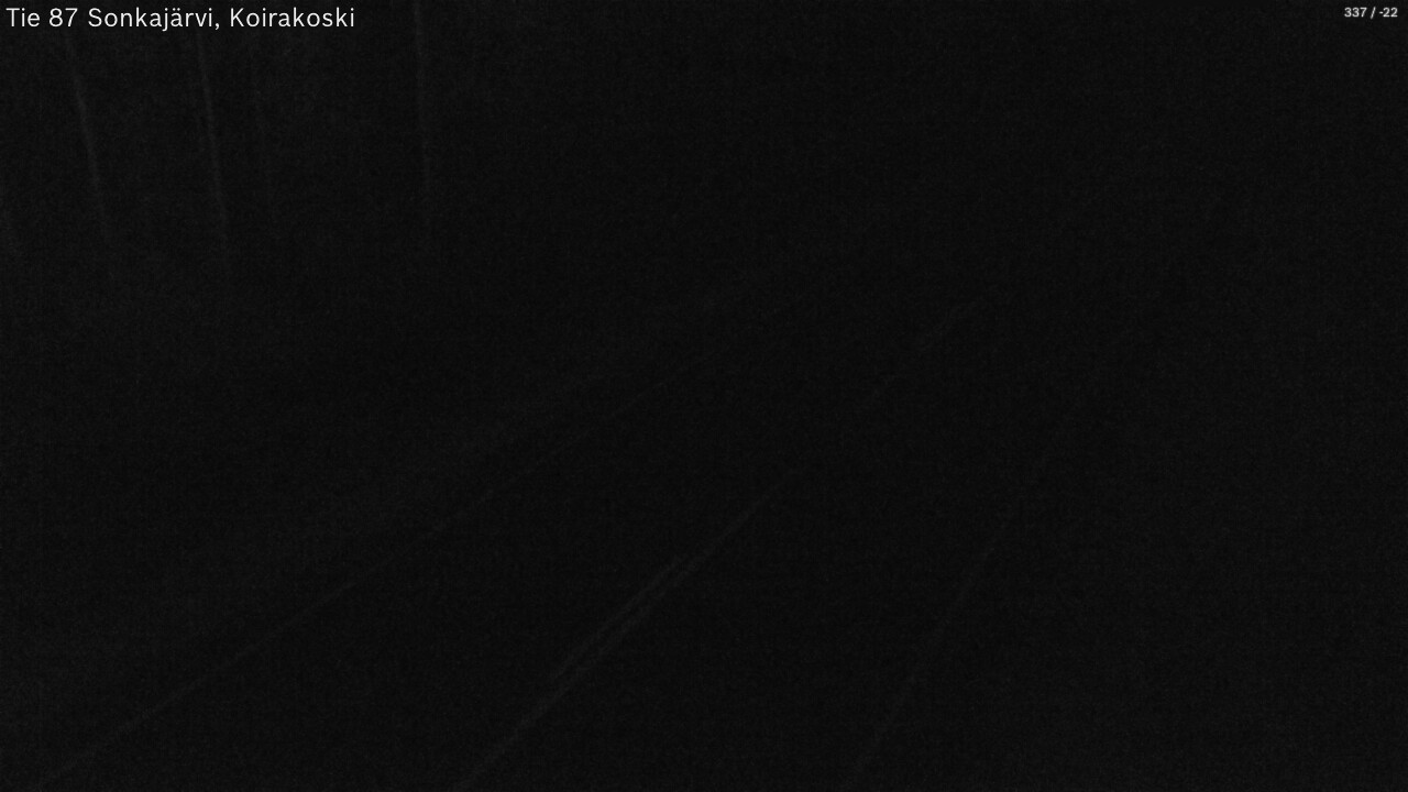 Weather Camera Image Väg 87 Sonkajärvi, Koirakosk, Sonkajärvi, Pohjois-Savo