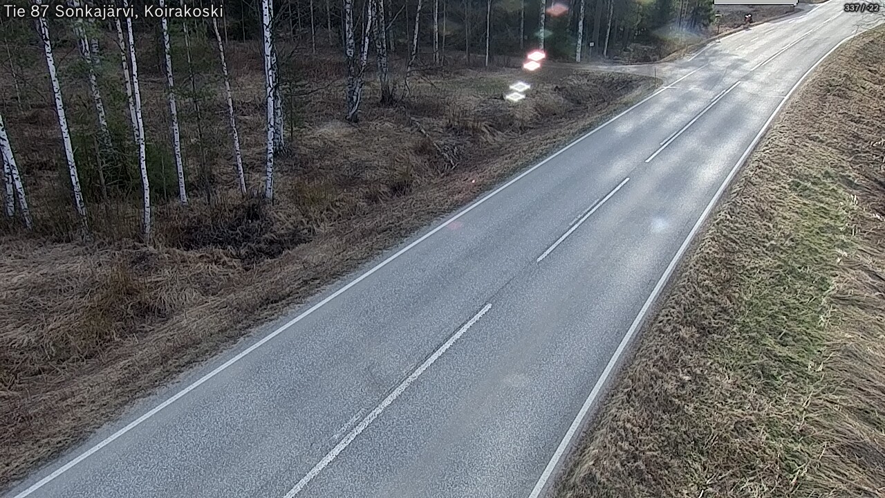 Weather Camera Image Road 87 Sonkajärvi, Koirakoski, Sonkajärvi, Pohjois-Savo