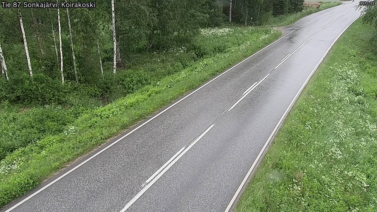 Weather Camera Image Road 87 Sonkajärvi, Koirakoski, Sonkajärvi, Pohjois-Savo
